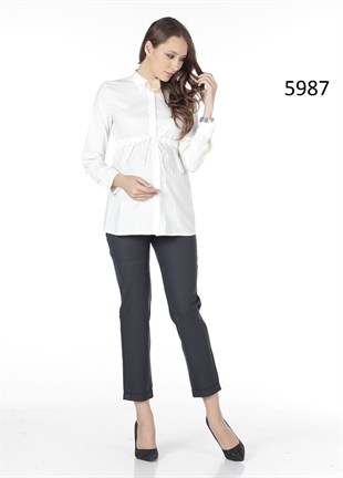 5987 Gömlek Beyaz